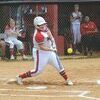 Baylee Collins launched a three-run home run Monday against Gate City. PHOTO BY KELLEY PEARSON