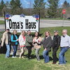 Oma’s House, a new German Restaurant, was presented a $2,500 grant. Pictured left to right: Buddy Couch, Illene Couch, Gail Kiser, Sonja Whalen, Sharon Still, Ulrike Whalen, Carles Collins and Joe Still.  SUBMITTED PHOTO
