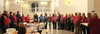 New Members of the Norton Lions Club formed a semi-circle with their sponsors during Monday evening’s induction ceremony at the Hotel Norton.