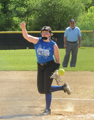 Coeburn’s Braeley McCoy was tough in the circle. PHOTO BY KELLEY PEARSON