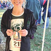Eastside’s Shelby Stanley holds her runner-up medal from the Class 1 state cross country meet. SUBMITTED PHOTO