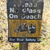 This rusted sign is at the former Phillips Creek beach area.  PROVIDED BY DEBBI HALE