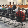 A speaker tells county supervisors Thursday that the public is not getting enough information about planned local nuclear energy projects.  LISA MAINE PHOTO